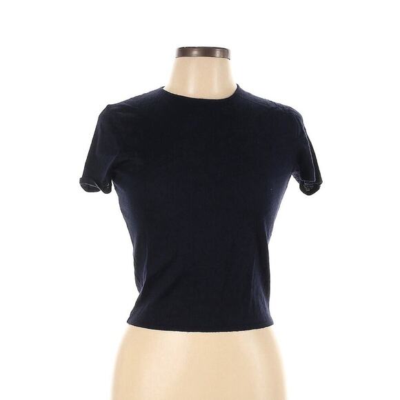 Ralph Lauren Collection Purple Label Short Sleeve Sweater Cashmere Silk Top L - Picture 1 of 7